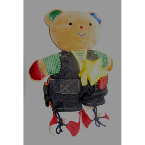 Melissa & Doug K's Kids Bear Teddy Plush Learn to Dress Doll Soft Toddler Toy - Picture 2 of 3